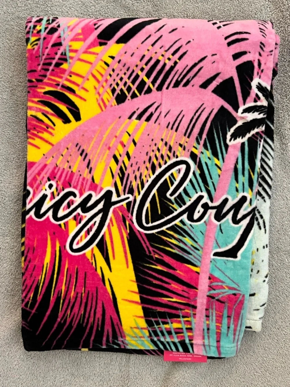 Juicy Couture Colorful Palm Trees Beach Towel